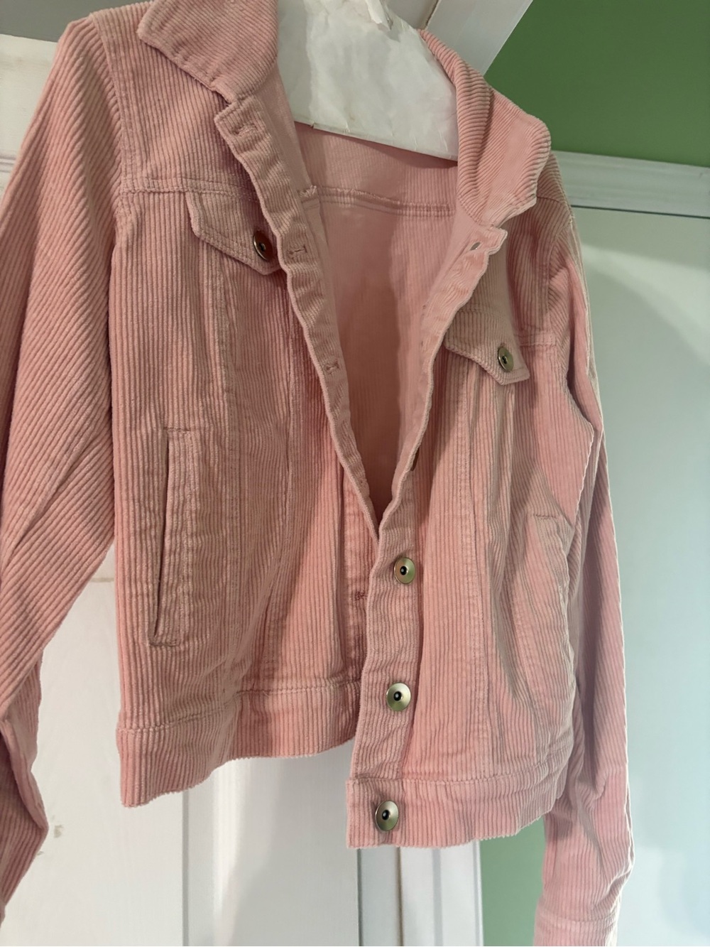 Cato Pink Corduroy Button-Up Jacket